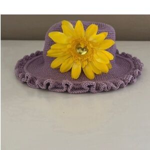 Vibrant Purple with removable yellow flower